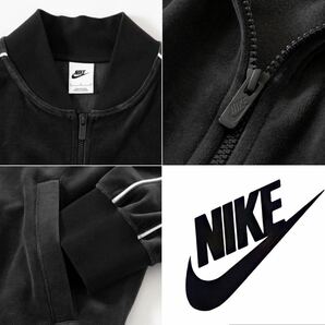 新品 NIKE ナイキ ベロア ジャージ 上下セット ジャケット パンツ セットアップ 刺繍ロゴ 黒 ブラック ［ Mサイズ ］の画像5