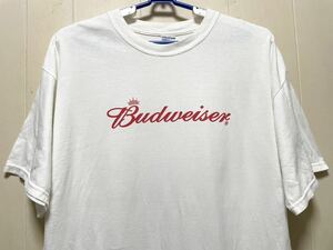 BudweiserバドワイザーTシャツ XL企業ロゴ古着 ビール