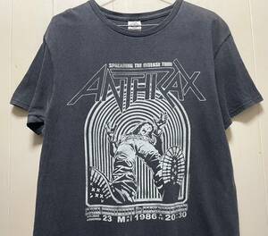 ANTHRAXアンスラックスTシャツ M古着 バンドTロックTスラッシュメタル