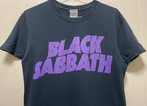 BLACK SABBATHブラックサバスロゴTシャツ S古着 バンド Tロック Tヘビーメタル