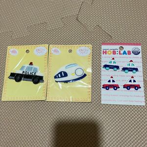 新幹線　パトカー　ワッペン　セット