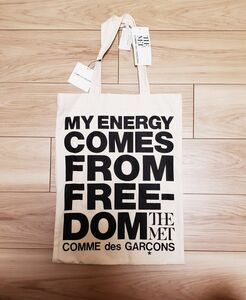 【送料無料】COMME des GARCONS THE MET 限定 トートバッグ コムデギャルソン メトロポリタン美術館 アイボリー/ブラック