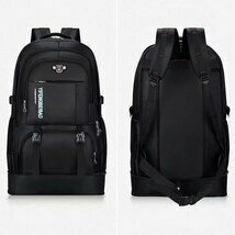 登山 リュック 大容量65Ｌ バッグ 防災リュック パック ザック　リュックサック 登山バック バックパック 旅行 アウトドア ブラック_画像8