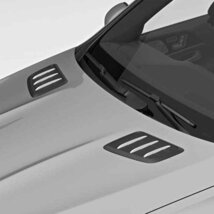 メルセデス ベンツ 用 カーアクセサリー エクステリア デコレーション GLE W167 2019+ ピアノ ブラック エンジンフード エアコン_画像2