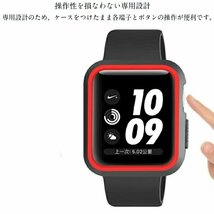 Apple Watch アップルウォッチ 保護ケース 全面保護 アップルウォッチ保護カバー ケース Series 54321対応 耐衝撃 薄い【カラーK/44MM】_画像4