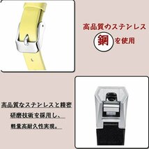 Fitbit Alta HR 対応 バンド 本革製高級感レザー バンド 替えベルト牛革製 替えベルトスマートウォッチストラップ 腕時計【パープル】_画像7