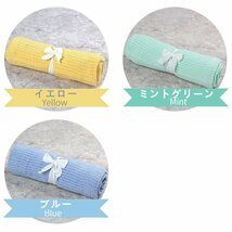 ベビー ブランケット タオルケット キッズ 夏用 おしゃれ ひざ掛け 肌触りの良い ベビー 毛布 赤ちゃん シングルアイボリー☆6色選択/1点_画像10