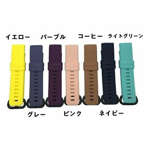 Fitbit Charge 3 / 4 対応 交換 バンドスポーツ シリコン ソフト フィットビット チャージ３ チャージ4 交換用バンド【ネイビー/サイズS】