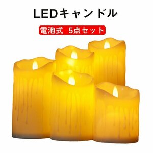 LEDキャンドルライトロウソク 電池式 ろうそく 無香料 安全 暖白 癒しの灯り 点滅 ティーライト 装飾用 本物にそっくり☆A/Bモデル選択/1点