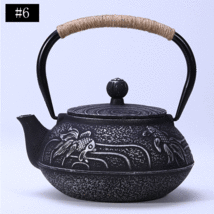 新品 茶道具 未塗装鉄器 提梁壺 大容量 鋳鉄製ティーポット純粋な手水を沸かして茶を煮る茶具 未使用 （#6）_画像1