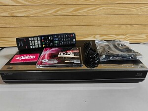 1TB★14年★シャープ/SHARP/AQUOS★HDD/BDレコーダー★BD-W1600★リモコン付★2番組同時録画、3D対応機 ★徹底整備 良品(1341)