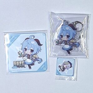 原神 スイパラコラボ 甘雨 七七 アクキー コースター ドリンクタグ セット販売