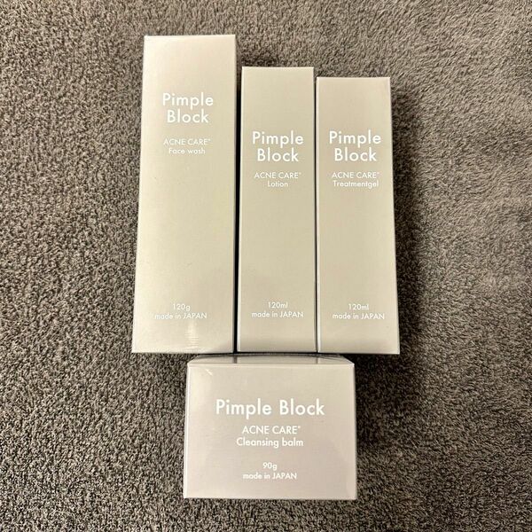 【医薬部外品】 Pimple Block ACNE CARE 基礎化粧品 4点セット