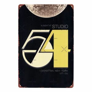 ** new goods regular shop buy **A Night at Studio 54[ Anayi to at Studio 54] art panel print metal 