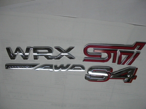  Subaru original WRX STI S4 emblem ( free shipping )