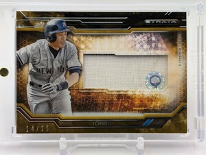 【25枚限定】イチロー/2015/Topps/Strata/Relic Card/ヤンキース