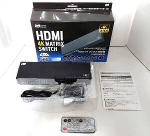 【即決】HDMI2.0b 4K/60Hz 1080p/120Hz 入力4 出力2 音声分離機能付き HDMI マトリックス切替機 RS-HDSW42A-4K ラトックシステム PS5