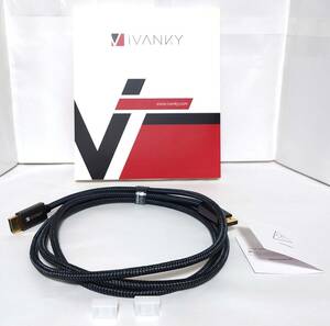 【即決】DP1.2 ケーブル 2m 4K/60Hz 2K/165Hz VESA認証 金メッキ ナイロン編み iVANKY VBC01 Displayport ディスプレイポート