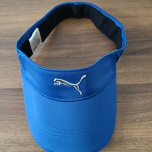 PUMA GOLF プーマゴルフ ゴルフサンバイザー ブルー USED品 Lサイズ(59㎝)