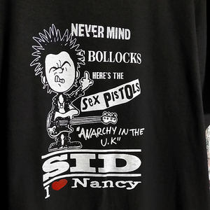 送込　Sex Pistols 　シド ヴィシャス 　I love Nancy　半袖Tシャツ 黒 Mサイズ