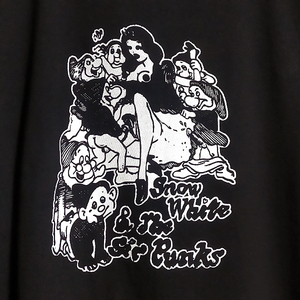 送込　セディショナリーズ的　白雪姫＆６人の小人　半袖Tシャツ 黒　XLサイズ