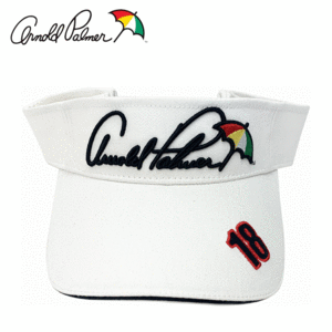Arnold Palmer バイザー APSV-03F【アーノルドパーマー】【ゴルフ】【帽子】【サンバイザー】【ホワイト】【フリーサイズ】【Cap/Visor】