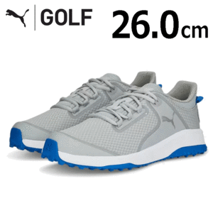 PUMA FUISON GRIP 377527 【プーマ】【スパイクレス】【サイズ：26.0m】【カラー：05 Gray/Silver/Royal】【GolfShoes】