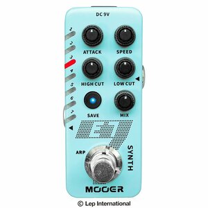 最落無し! Mooer　E7　/ a44552　ポリフォニック(和音)に対応した超小型ギターシンセ！ベースでも使用可能！　1円