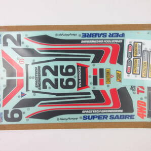 送料140円 スーパーセイバー(2023) タミヤ ボディ用 ステッカー デカール シール 新品 未使用 ラジコン TAMIYA SUPER SABRE sticker 1/10の画像2