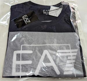 エンポリオ アルマーニ EA7 Visib Tシャツ ピマコットン製 ネイビーS