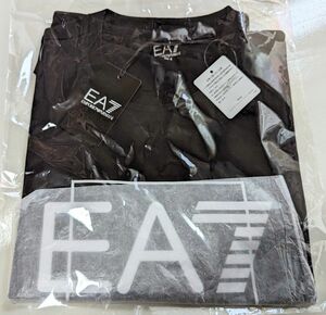 エンポリオ アルマーニ EA7 Visib Tシャツ ピマコットン製 ブラックS