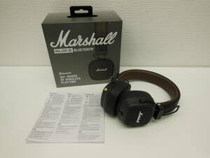 音響祭 マーシャル ワイヤレスヘッドホン メジャー3 美品 作動確認済 Marshall MAJORⅢ ヘッドフォン Bluetooth
