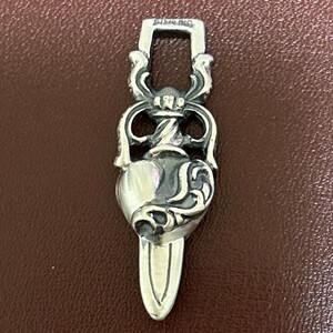 クロムハーツ　ダガーハートペンダント　CHROME HEARTS　1円スタート