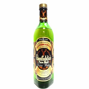 古酒 Glenfiddich グレンフィディック 8年 ピュアモルト スコッチウィスキー 750ml OVER 8 YEARS ☆P