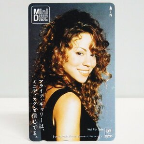 レアテレカ!! 未使用 テレカ 50度数×1枚 マライア・キャリー 非売品 SONY Mini Disc ミニディスク Mariah Carey ○Pの画像1