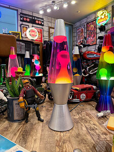 Lava Lamp company laba light regular goods la aspidistra p( yellow / purple / silver body ) # american miscellaneous goods America miscellaneous goods 