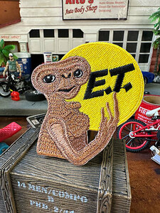 E.T.　ワッペン　（フルムーン） ■ アメリカン雑貨 アメリカ雑貨