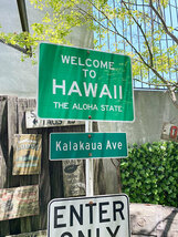 アメリカン　トラフィックサイン（ウェルカム　トゥ　ハワイ）　MADE IN U.S.A.　WELCOME TO HAWAII_画像5