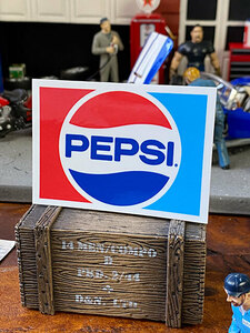 ペプシ　オフィシャルロゴステッカー（70年代ロゴ/レクタングル） ■ アメリカン雑貨 アメリカ雑貨　