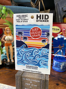 Surf Paradise Hawaii Sticker (Sunset &amp; Wave) ■ Американские разные товары американские разнообразные товары