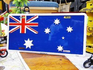 世界の国旗　ライセンスプレート（オーストラリア） アメリカ雑貨 アメリカン雑貨な雑貨屋さん 小物 ショップ