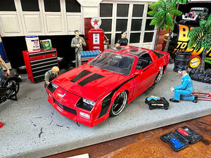 Jada 1985 year Chevrolet Camaro die-cast minicar 1/24 scale ( red ) 3 generation Camaro Sard Camaro 