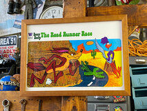 クラシック　ロードランナー　ピクチャーフレーム　Mサイズ（The Road Runner Race） ■ アメリカン雑貨 アメリカ雑貨_画像1