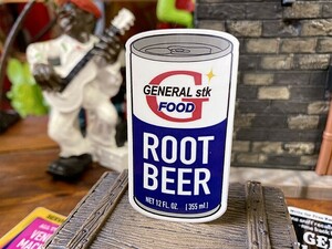 ゼネラル　アドバタイジングステッカー（ROOT BEER/019） ■ アメリカン雑貨 アメリカ雑貨　