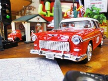 コカ・コーラ　1955年シボレー・ベルエア・ノマドワゴン　ダイキャストミニカー　1/24スケール　アメリカ雑貨 アメリカン雑貨_画像3