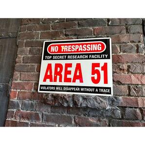 エリア51の警告看板 アルミサインボード（TOP SECRET） ■ アメリカ雑貨 アメリカン雑貨の画像5