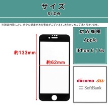 【新品】iPhone 6 / 6s ガラスフィルム (アップル・アイフォン・シックス・エス) 9H 2.5D 0.3mm_画像2