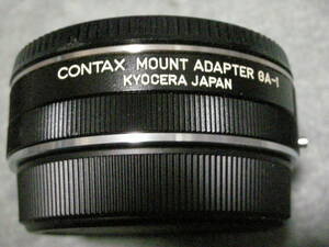 Contax mount adapter GA-1 K/Y ContaxマウントレンズをG2カメラで使うマウントアダプターです。　前後キャップ付き