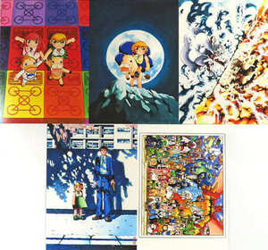 ◆未開封 金色のガッシュと雷句誠原画展 ポストカードセット B 5枚　【24/0321/0
