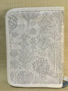  passbook case white ( white ) plant pattern card-case, travel pouch, case storage, adjustment 